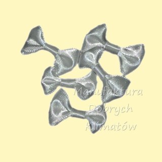 Kokardki materiałowe kremowe 4cm - 5szt 904