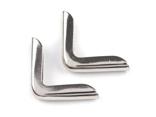 Narożniki ozdobne chromowane - 14x14mm - 4szt