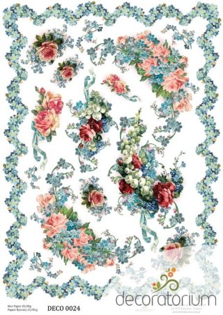 Papier ryżowy Decoratorium A4 DECO0024