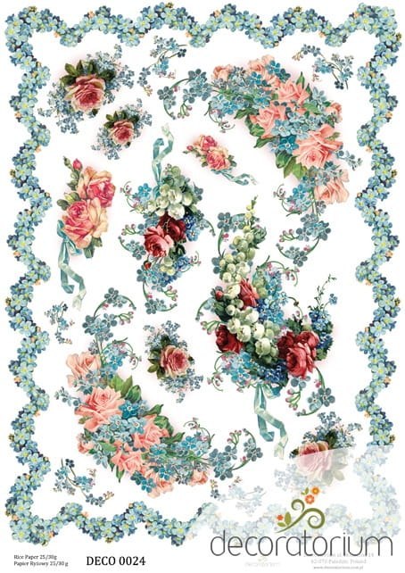 Papier ryżowy Decoratorium A4 DECO0024