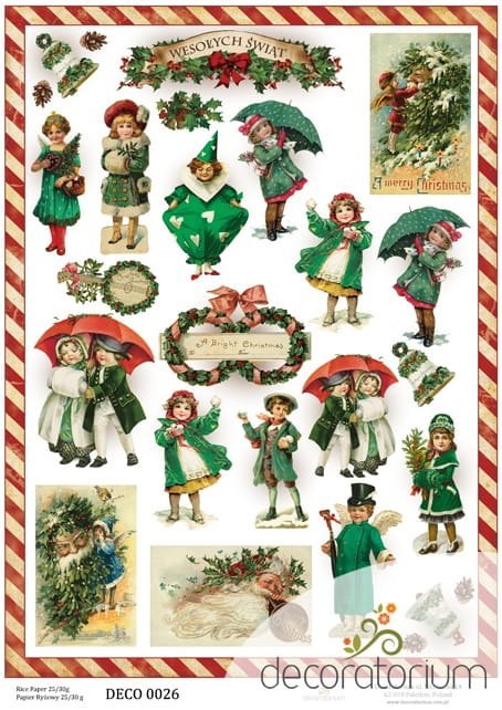 Papier ryżowy Decoratorium A4 DECO0026
