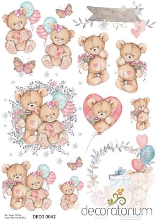 Papier ryżowy Decoratorium A4 DECO0042