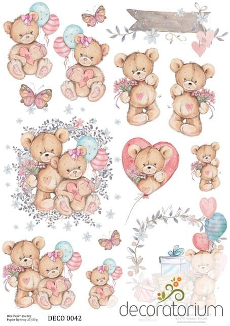 Papier ryżowy Decoratorium A4 DECO0042 Papier ryżowy Decoratorium A4 DECO0042
