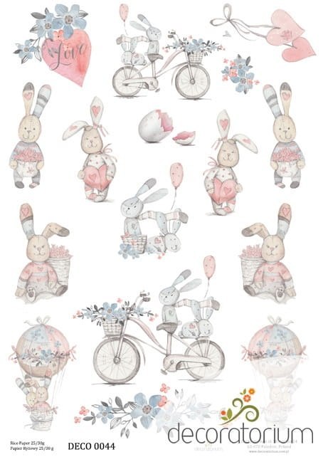 Papier ryżowy Decoratorium A4 DECO0044 Papier ryżowy Decoratorium A4 DECO0044