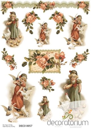 Papier ryżowy Decoratorium A4 DECO0057