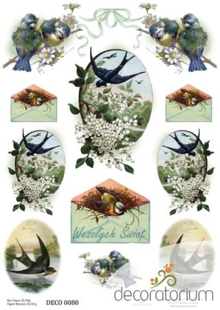 Papier ryżowy Decoratorium A4 DECO0080