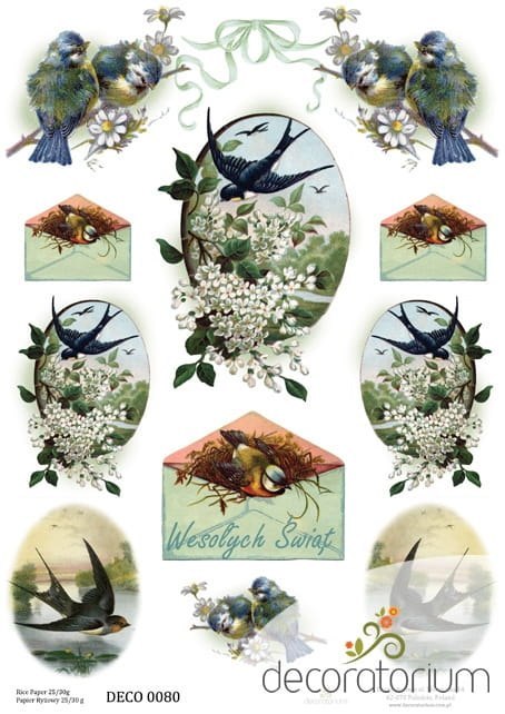 Papier ryżowy Decoratorium A4 DECO0080 Papier ryżowy Decoratorium A4 DECO0080