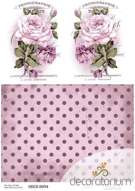 Papier ryżowy Decoratorium A4 DECO0094 Papier ryżowy Decoratorium A4 DECO0094