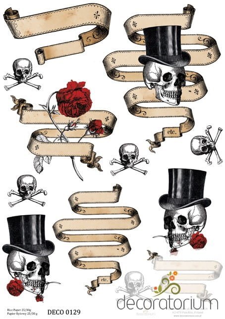 Papier ryżowy Decoratorium A4 DECO0129 Papier ryżowy Decoratorium A4 DECO0129