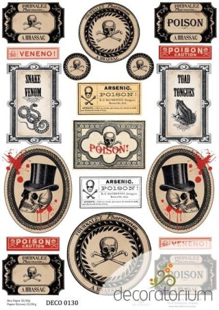 Papier ryżowy Decoratorium A4 DECO0130