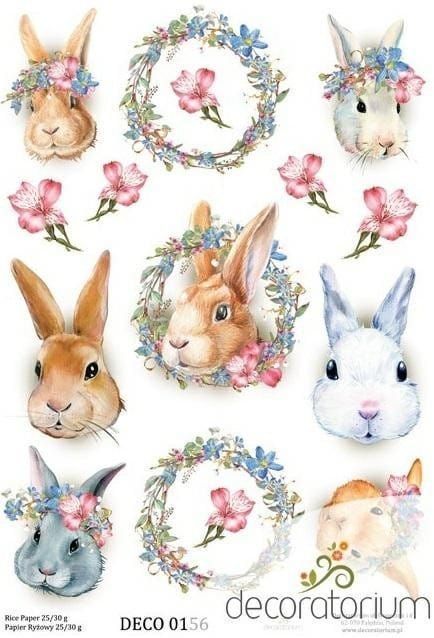 Papier ryżowy Decoratorium A4 DECO0156 Papier ryżowy Decoratorium A4 DECO0156