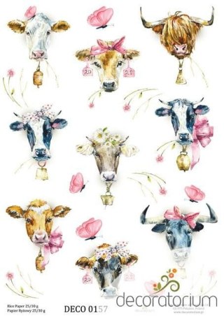 Papier ryżowy Decoratorium A4 DECO0157