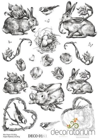 Papier ryżowy Decoratorium A4 DECO0161