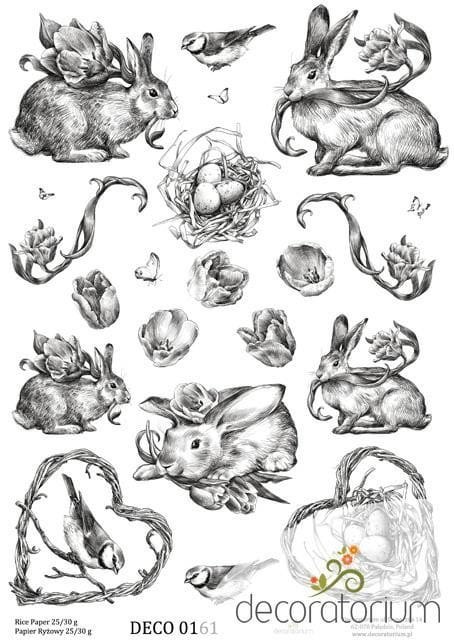 Papier ryżowy Decoratorium A4 DECO0161 Papier ryżowy Decoratorium A4 DECO0161