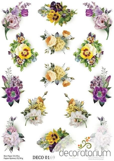 Papier ryżowy Decoratorium A4 DECO0169 Papier ryżowy Decoratorium A4 DECO0169