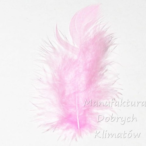 Piórka dekoracyjne róż (2) - ok 190szt