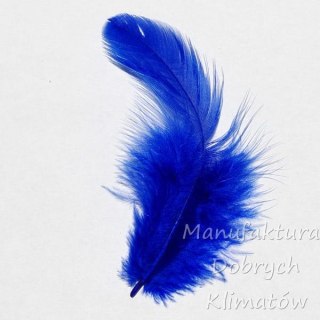 Piórka dekoracyjne ultramaryna (19) - ok 190szt