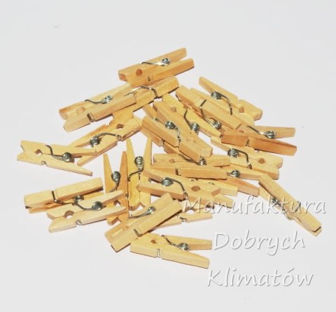 Spinacze drewniane ok, 25x8x4mm - 24szt