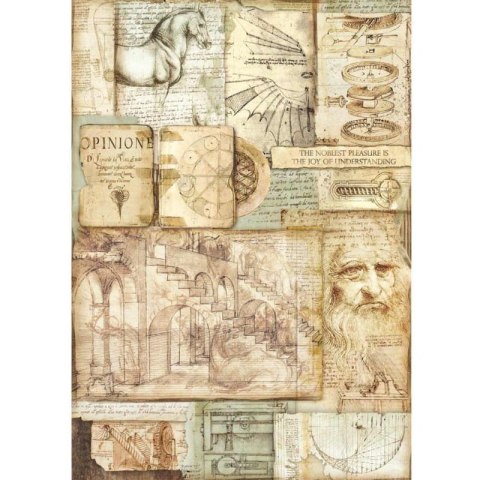 Stamperia Papier ryżowy A3 DFSA3046