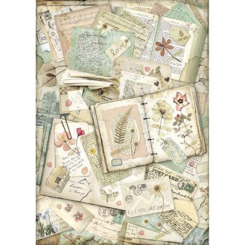 Stamperia Papier ryżowy A3 DFSA3055