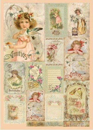 Stamperia Papier ryżowy A4 DFSA4002
