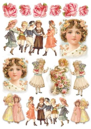 Stamperia Papier ryżowy A4 DFSA4012