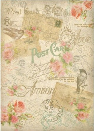 Stamperia Papier ryżowy A4 DFSA4016