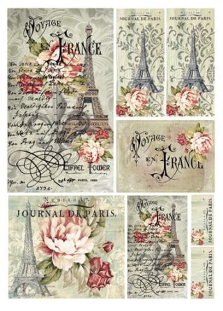 Stamperia Papier ryżowy A4 DFSA4025