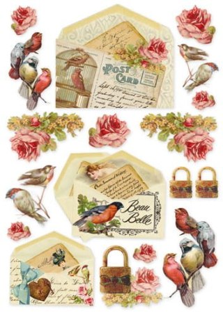 Stamperia Papier ryżowy A4 DFSA4035