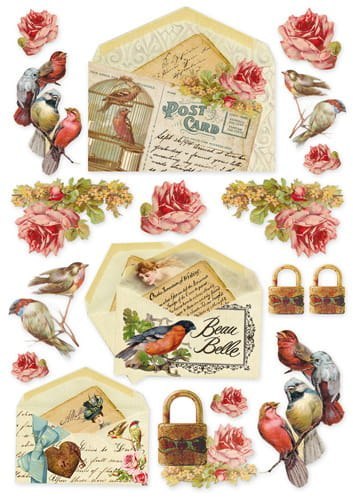 Stamperia Papier ryżowy A4 DFSA4035