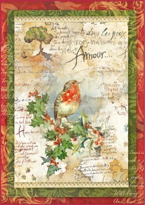 Stamperia Papier ryżowy A4 DFSA4037