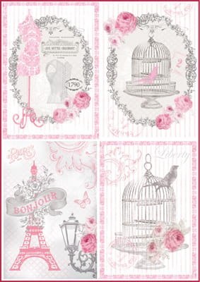 Stamperia Papier ryżowy A4 DFSA4062