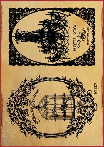 Stamperia Papier ryżowy A4 DFSA4119