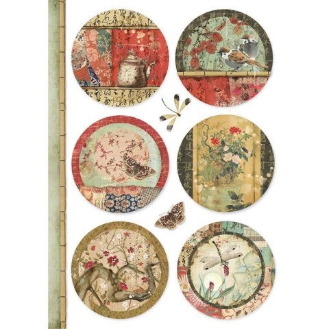 Stamperia Papier ryżowy A4 DFSA4395