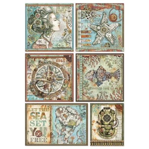 Stamperia Papier ryżowy A4 DFSA4434