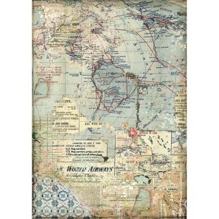 Stamperia Papier ryżowy A4 DFSA4457