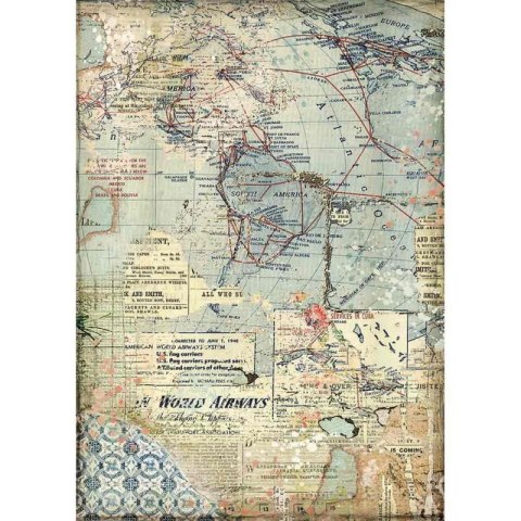 Stamperia Papier ryżowy A4 DFSA4457