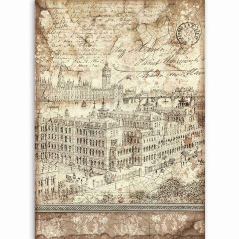 Stamperia Papier ryżowy A4 DFSA4523