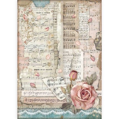 Stamperia Papier ryżowy A4 DFSA4539
