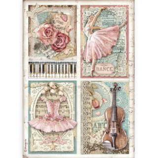 Stamperia Papier ryżowy A4 DFSA4542