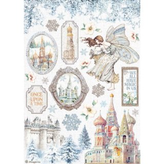 Stamperia Papier ryżowy A4 DFSA4584