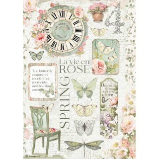 Stamperia Papier ryżowy A4 DFSA4619