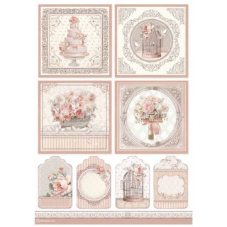 Stamperia Papier ryżowy A4 DFSA4694
