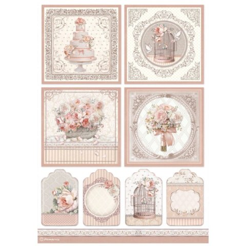 Stamperia Papier ryżowy A4 DFSA4694