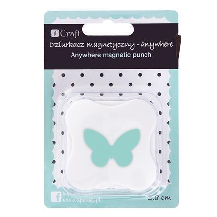 DZIURKACZ MAGNETYCZNY - ANYWHERE 3,8 CM - 003 MOTYL