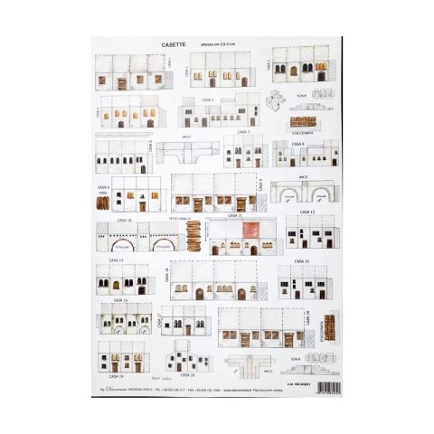 Domki do sklejania DECOMANIA 2,5/3cm PALESTYŃSKIE 33x48cm(CA5001)