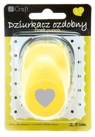Dziurkacz ozdobny DPCraft 2,5cm - 009 serce falbanka