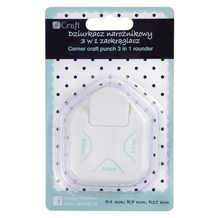 Dziurkacz ozdobny narożnikowy 3 w 1 DPCraft - 005 zaokrąglacz