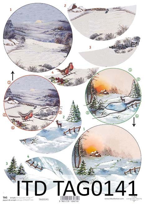 ITD Przekładka do bombki A4 ITD TAG0141