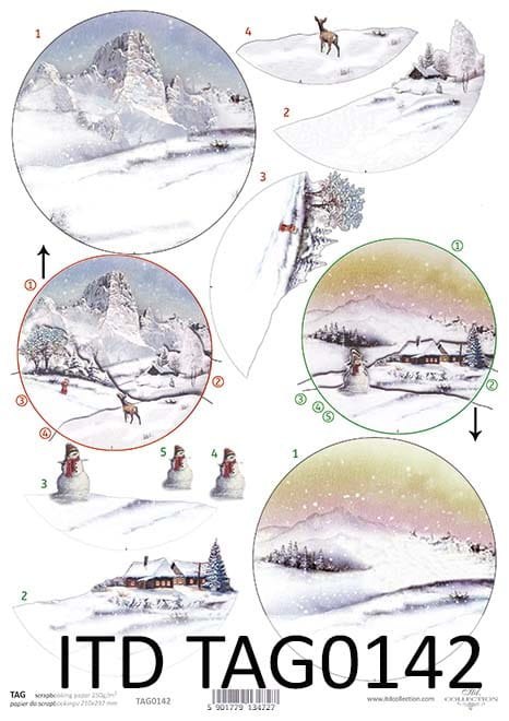 ITD Przekładka do bombki A4 ITD TAG0142